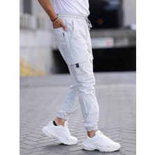 Fermuarlı Paça Lastikli Kargo Cepli Paraşüt Pantolon