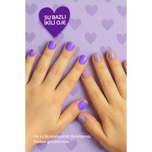 Wemara Lıttle Prıncess Su Bazlı Mor Oje & Glıtterlı Oje Mor Set 2 lı (2*8 ml)