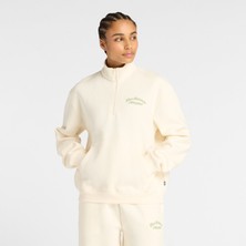 Nb New Balance  Krem Kadın Sweatshirt