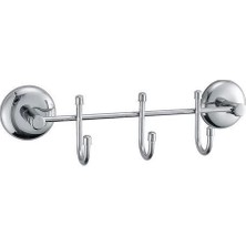 Mey İthalat 3 Kancalı Dekoratif Askılık Mutfak Banyo Duvar Yüzeyi Askısı