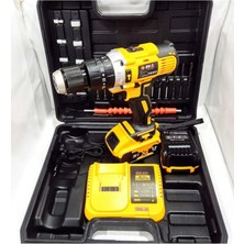 36 Volt 5 Ah Metal Şanzımanlı Darbeli Şarjlı Matkap Vidalama