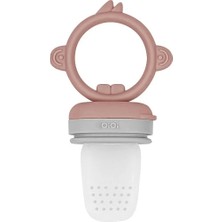 Bfs   Oioi Silikon Püre Meyve Sebze Emziği Woody Brown / Powder Grey