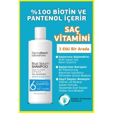 Dermaderm Saç Hacimlendiren Biotin ve Mavi Su Katkılı Pantenol Şampuan 250ML.