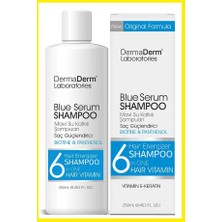 Dermaderm Saç Hacimlendiren Biotin ve Mavi Su Katkılı Pantenol Şampuan 250ML.