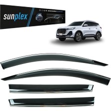 Sunplex Kromlu Cam Rüzgarlığı Chery Tiggo 7 Pro 2023-2025 ile Uyumlu-