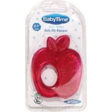 Babytime Kırmızı Elmalı Sulu Slikon Diş Kaşıyıcı
