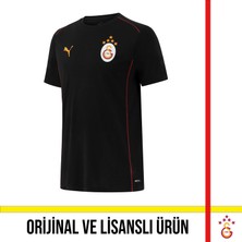 Galatasaray Lisanslı  A Takım Galatasaray Yazılı Siyah T-Shirt
