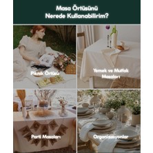 Premium | Keten Siyah Masa Örtüsü 100 x 100 cm