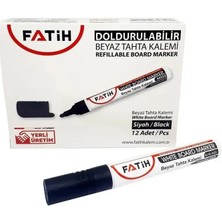 12'li Fatih Tahta Kalemi Siyah (Doldurulabilir)