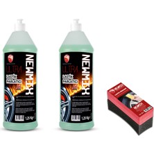 Newmix 2'li Set Jel Lastik Parlatıcı (1.25KGX2)+UYGULAMA Süngeri