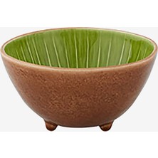 Bordallo Pinheiro Tropical Fruits Yeşil Seramik Servis Kasesi 14 Cm