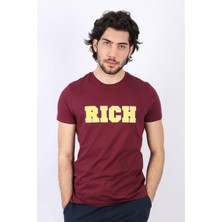 Erkek Nakış Baskılı T-Shirt