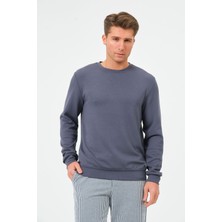 Erkek Oversize Bisiklet Yaka Sucuba Sweatshirt