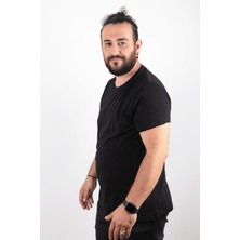 Büyük Beden Basic T-Shirt %100 Pamuk Tişört