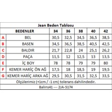 Balins Kadın Kot Pantolon Koyu Düz 2JA/5174.KOYU Düz