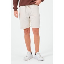 Erkek Düz Renk Regular Fit Bermuda Şort