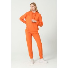 Kadın Yumuşak Kumaş Eşofman Takımı Eşofman Altı ve Sweatshirt