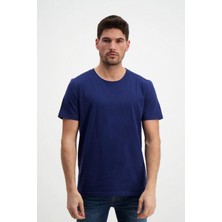 Rich Erkek Yıkamalı Basic T-Shirt Tişört %100 Pamuk Tişört