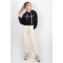 Paçası Lastikli Cepli Kadın Eşofman Altı