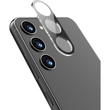 Gpack Samsung Galaxy S24 Fe Uyumlu Kamera Lens Koruyucu 3D Cam Siyah