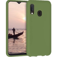 Piyasa Sepeti Samsung Galaxy A30 İnce Mat Silikon Kılıf Yeşil