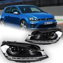 Vw Golf 7 2013-2016 Mk7 Çift U Ledli R Ön Far