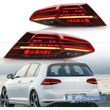 Vw Golf 7 2015-GOLF 7.5 Dizayn Kkırmızı Ledli Arka Stop