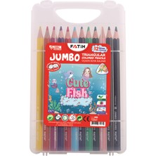Fatih Cute Fısh Jumbo Üçgen K.boya 12 R Çantalı FA33586KB12RTB