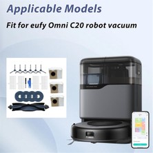 Sedipiitous Eufy Omni C20 Için 20PCS Vakum Süpürge Yedek Parçalar Ana Yan Fırça Hepa Filtre Mop Padleri Toz Torbalar Aksesuarlar Kitler (Yurt Dışından)