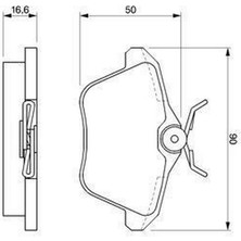 Arka Fren Balatasi Alfa Romeo 156 97 05 166 98 07 164 93 98 Lancia Kappa 95 01 Almla