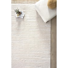 Krem Renk Modern Dokuma Halı Yolluk Antre Oturma Odası Salon Mutfak Halısı