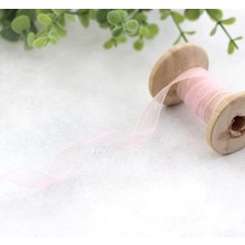 Organze Kurdele, 20 Metre Açık Pembe