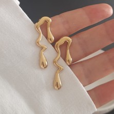 Küpe Çelik Gold Renk Özel Seri