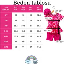 Üç Parça Kız Çocuk Boneli Mayo