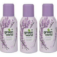 Green World Aerosol Sprey Kolonya 3'lü Set 3X150 ml - Lavanta