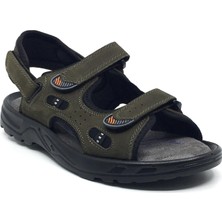 Coppo %100 Nubuk Deri Ortopedik Yazlık Rahat Erkek Ayarlanabilir Büyük Numara Sandalet Terlik Yeni Sezon 40-47