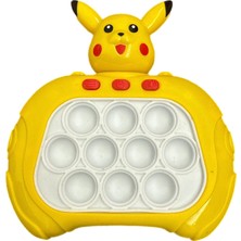 Pokemon Pikachu Işıklı Elektronik Popit Quick Push Konsol Eğitici