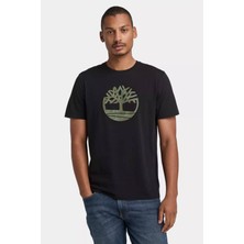 Timberland Kennebec River Camo Tree Logo Short Slee Erkek T-Shirt