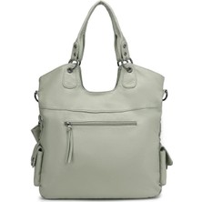 Barcelona Yıkamaderi Kadın Omuz Çantası Bc 1582 - Yeşil