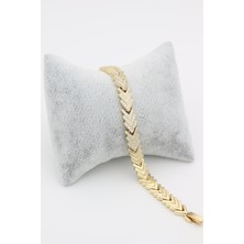 Stil Incisi/xupıng Jewelry Balık Sırtı Zirkon Taşlı Bileklik