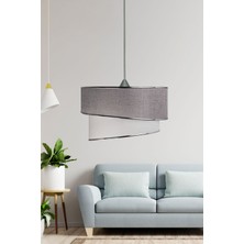Eslight Ruzgar Modern Tekli Sarkıt Avize Açık Gri E65
