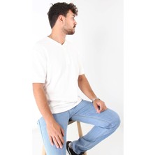 Mckanzie 2737 Waffle Düğmeli Yakalı T-Shirt