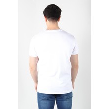 2122 Üç Düğme Hakim Yaka Ribana Modern Fit T-shirt
