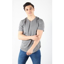 Mckanzie 2021 V Yaka Basic Süprem Regular Fit T-Shirt
