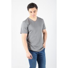 Mckanzie 2021 V Yaka Basic Süprem Regular Fit T-Shirt