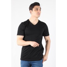 Mckanzie 2021 V Yaka Basic Süprem Regular Fit T-Shirt