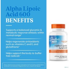 Doctor's Best Alpha Lipoic Acid 600 Mg, Glycemic Balance Ala Alfa Liopik Asit Premium Qualty !