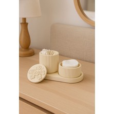 Beyaz Organizer Banyo Seti