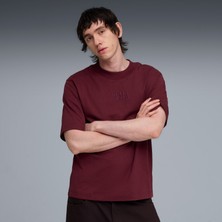 Puma Essentials Graphic Boxy Unisex Bordo T-Shirt.96