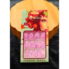 Monalisa Home Lüks Simli Figürlü Takma Tırnak